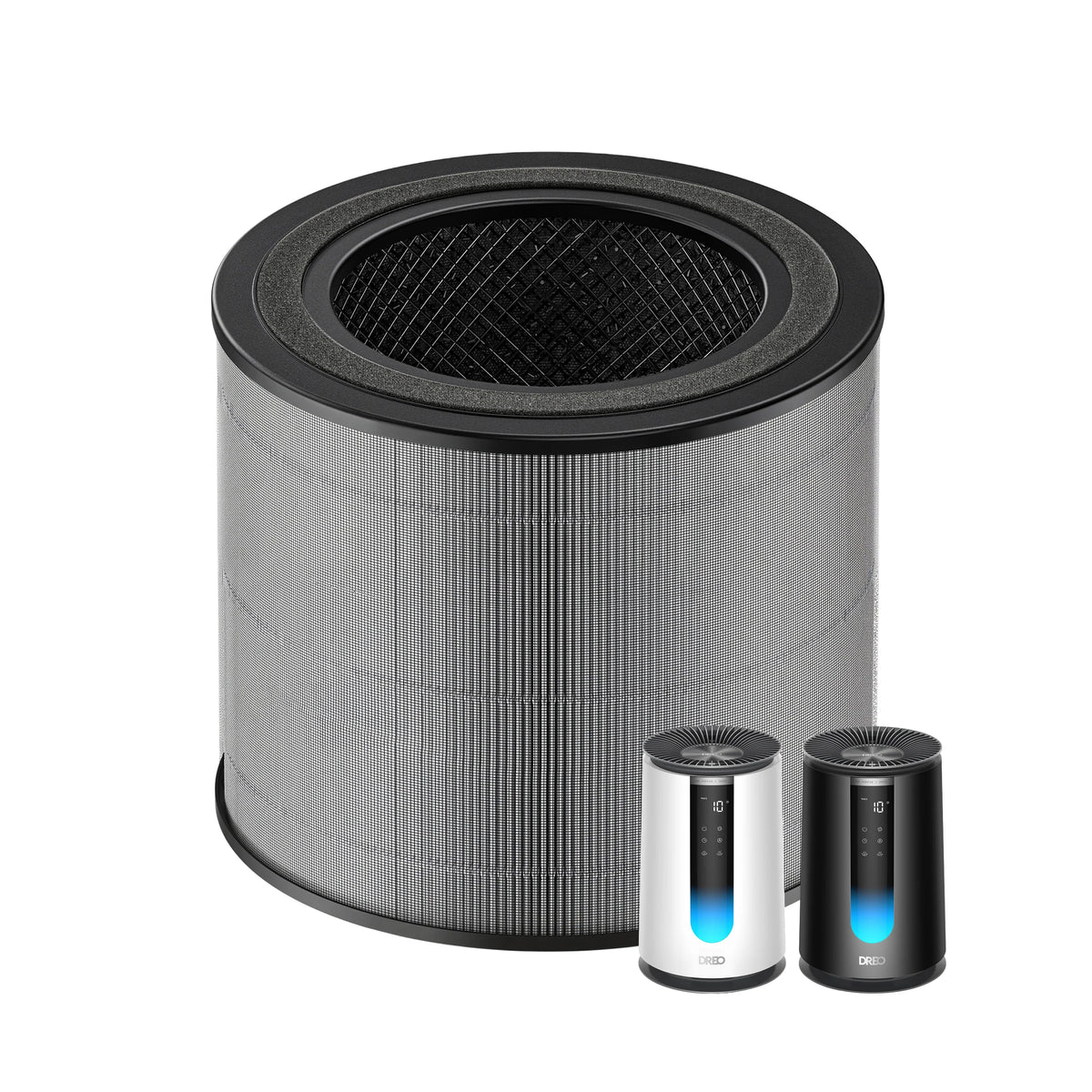 Air Purifier 3-in-1 HEPA Filter For 338/338S Black/White