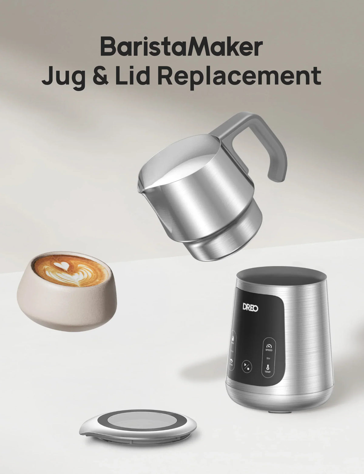 Pitcher Replacement for BaristaMaker Milk Frother